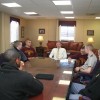 Cadets at the FMS Career Fair meet with local Attorney Ronald Denny to discuss careers in Law.