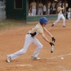 Fishburne's Fosdick Lays Down a Run-scoring Bunt in 2nd.