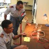 Fishburne Cadets harness solar power to split water molecules and capture hydrogen with which they will power a spinning motor.