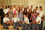 Cadets and debutantes toured the Pentagon and U.S. Capitol.