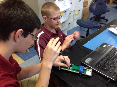 Fishburne Military School (Waynesboro, VA) cadets participate in NASA-sponsored rocketry camp