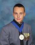 Cadet Hunter Wren-Russ (Calabasas, CA) was named Cadet NCO of the Month at Fishburne Military School (Waynesboro, VA)