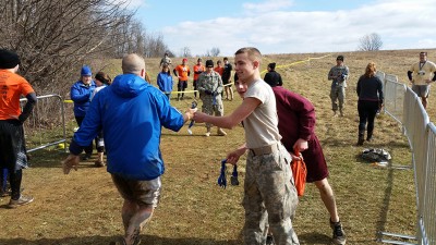 Fishburne Military School cadets at Waynesboro's Mad Anthony Mud Run