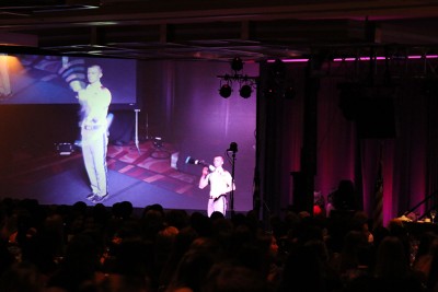 Fishburne Military School's Tyler Long performs at Key Club's Capital Area District Convention