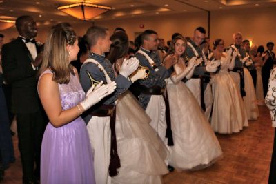 Fishburne Military School Cadets acted as escorts for the 25th annual Old Dominion Cotillion's Debutante Ball