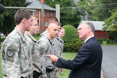 Senator Tim Kaine and Congressman Bob Goodlatte Recommend Fishburne Military School for Inaugural Parade