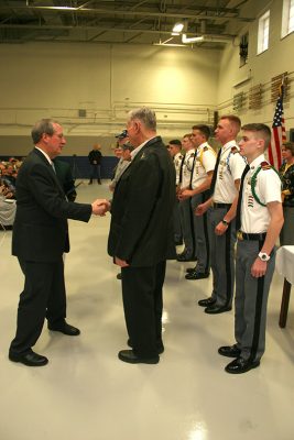 Fishburne Military School Cadets join Bob Goodlatte in honoring local Vietnam Veterans