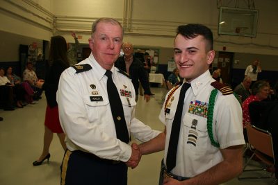 Fishburne Military School Cadets join Bob Goodlatte in honoring local Vietnam Veterans 