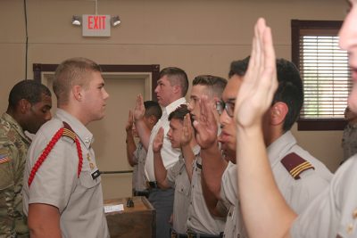 Fishburne Military School Honor Council is sworn in for 2017-2018