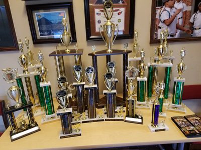 Fishburne Military School JROTC trophies for 2017-2018 (so far)